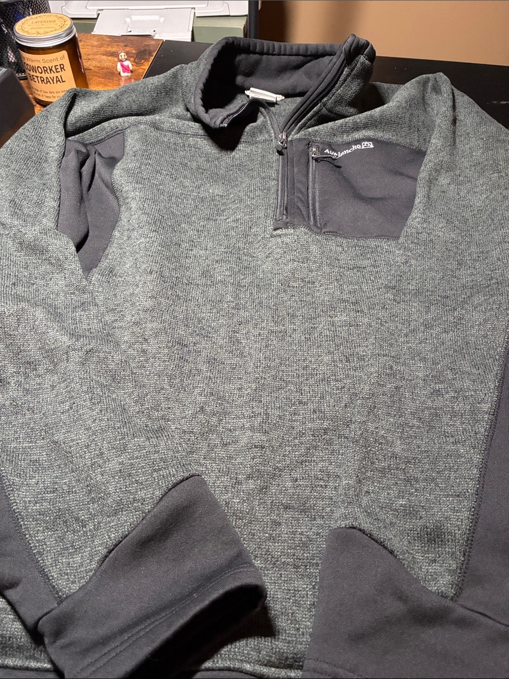 Avalanche Men's Heather Charcoal Quarter-Zip Pullover
